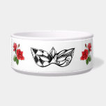 *~* I BARK IN ITALIENISCHEN VENEZIANISCH MASK-ROTE NAPF<br><div class="desc">" Ich BARK IN ITALIENISCHEM HUND ist der Text auf diesem italienischen PET DOG WASSER BOWL gefunden. Die WEISSE Schüssel hat eine schwarze Kontur einer VENEZIANISCHEN MASK auf beiden Seiten mit einem kleinen BOUQUET von ROTE ROSEN flankiert. Die Blätter der rote Rosen sind GREEN, die den Farbtönen der italienischen Flagge...</div>