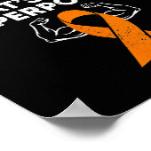 I Battle CRPS Awareness Orange Ribbon Krieger Figh Poster (Ecke)