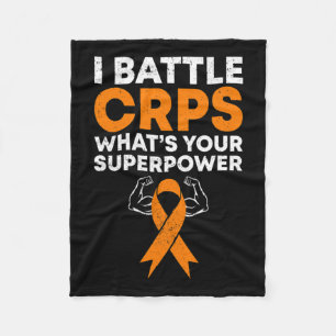 I Battle Crps Rsd Awareness Orange Ribbon Krieger Fleecedecke