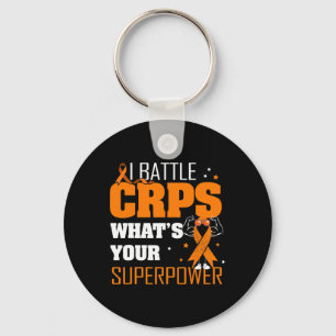 I Battle Crps Rsd Awareness Orange Ribbon Krieger Schlüsselanhänger