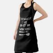I BBQ I Know Things Apron - Funny Custom Chef Gift Schürze (InSitu)