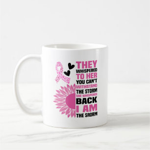 "I Be the Storm" Inspiration Pink Zitat Design Kaffeetasse