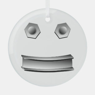 I-Beam-Gesicht Ornament Aus Glas