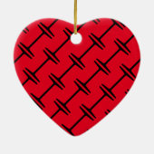 I Beam Keramik Ornament (Hinten)