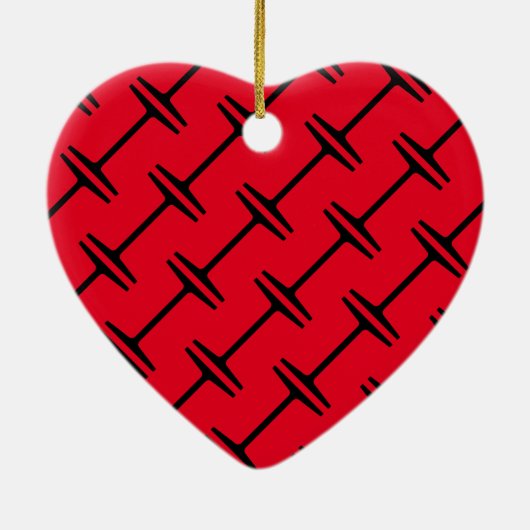 I Beam Keramik Ornament (Hinten)