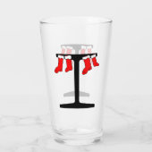 I-Beam Weihnachts-Strümpfe Glas (Rückseite)