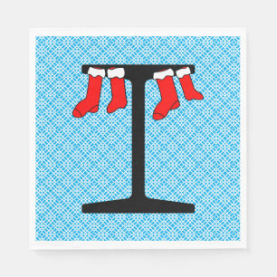 I-Beam-Weihnachtsstrümpfe Serviette
