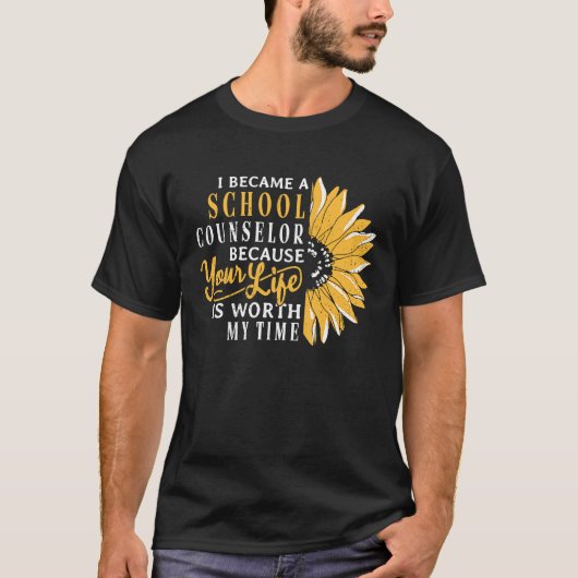 I became a school counselor because school teache T-Shirt (Vorderseite)