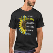 I Became Phlebotomist Phlebotomy Technician Nurs T-Shirt (Vorderseite)
