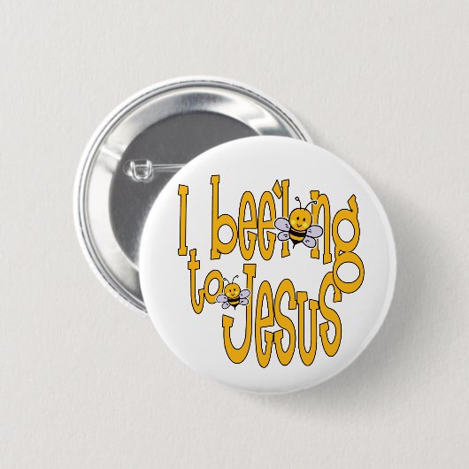 I Bee'long zu Jesus Button (Vorne & Hinten)