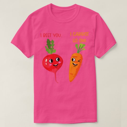I Beet I Carrot Go on Funny Radish Beet & Car T-Shirt (Design vorne)