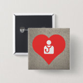 I behandelt Herz Icon Button (Vorne & Hinten)