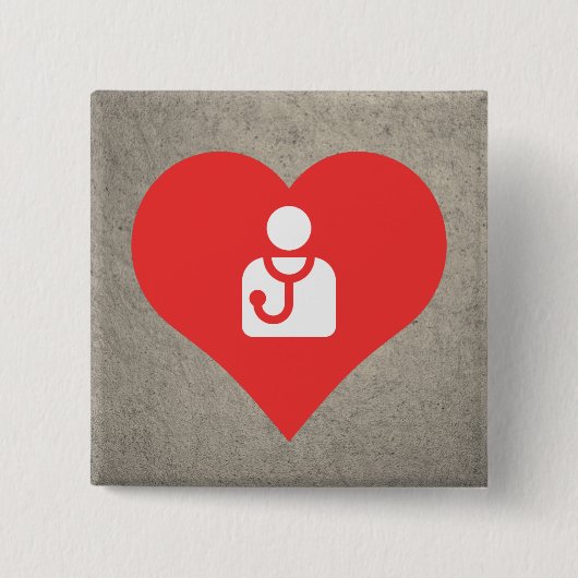I behandelt Herz Icon Button (Vorderseite)