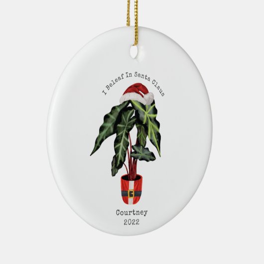 I Beleaf im Santa Claus House Pflanze Weihnachten Keramik Ornament (Rechts)