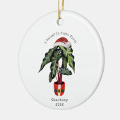 I Beleaf im Santa Claus House Pflanze Weihnachten Keramik Ornament (Links)