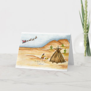 I believe Cherokee Christmas card watercolor Feiertagskarte