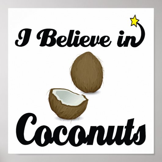 i believe in coconuts poster (Vorne)