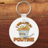 I Believe In Poutine Schlüsselanhänger (Vorderseite)