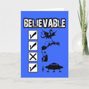 I believe in Santa Feiertagskarte