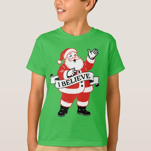 I Believe in Santa - Vintage Art T-Shirt (Vorderseite)