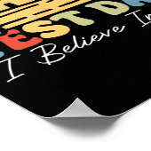 I Believe In You Test Day Motivation Math Testing Poster (Ecke)