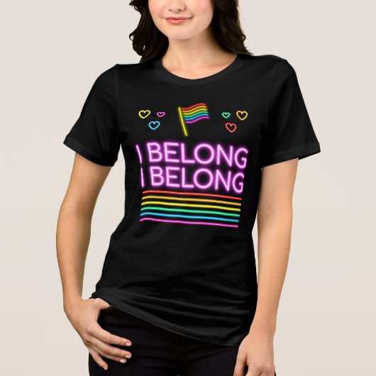 I Belong I Tri-Blend Shirt (Vorderseite)