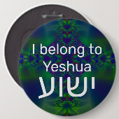 I belong to ישוע button (Vorne & Hinten)