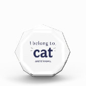 I Belong to Cat Fotoblock (Vorderseite)
