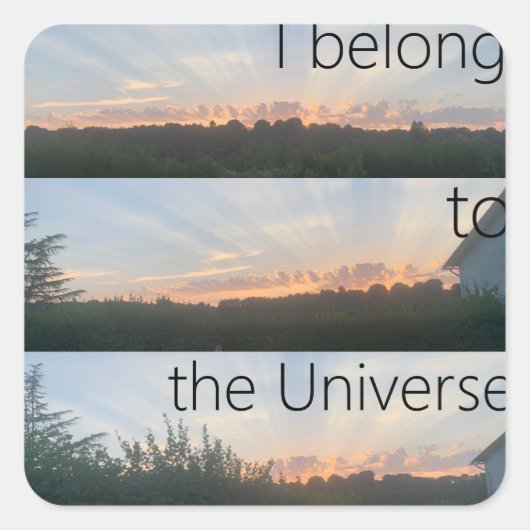 I belong to the Universe - Sticker (Vorderseite)
