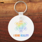 I Bend Reality – Sacred Geometry Energy Design Schlüsselanhänger (Vorderseite)