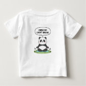 “I Bend So I Don’t Break” panda design Baby T-shirt (Rückseite)
