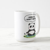 “I Bend So I Don’t Break” panda design Kaffeetasse (VorderseiteRechts)