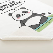 “I Bend So I Don’t Break” panda design Sherpadecke (3/4)