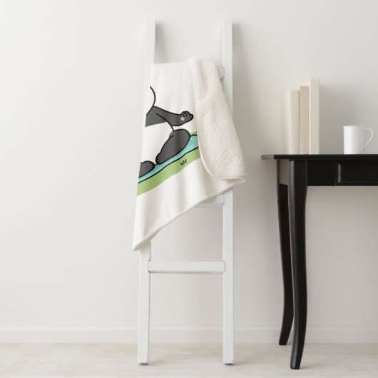 “I Bend So I Don’t Break” panda design Sherpadecke (Beispiel)