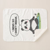 “I Bend So I Don’t Break” panda design Sherpadecke (Vorderseite (Horizontal))
