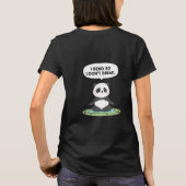 “I Bend So I Don’t Break” panda design T-Shirt (Rückseite)