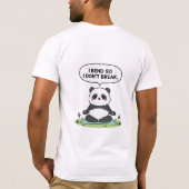 “I Bend So I Don’t Break” panda design T-Shirt (Rückseite)