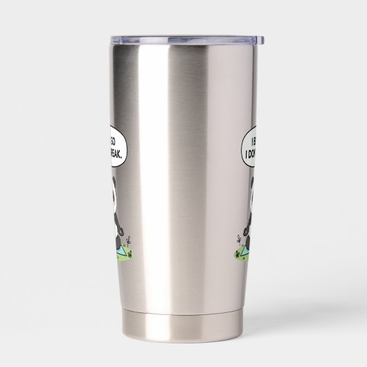 “I Bend So I Don’t Break” panda design Thermobecher (Links)