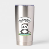 “I Bend So I Don’t Break” panda design Thermobecher (Rückseite)