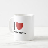 I ❤️ Beschaffung für Mitarbeiter CUSTOM Tasse (Vorderseite Links)