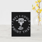 I Bet I Could Print That  Karte (Gelbe Blume)