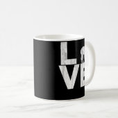 I beunruhigter Effekt der Liebe-Alpaka-zwei Ton Kaffeetasse (VorderseiteRechts)