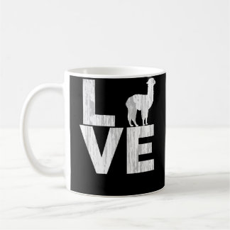 I beunruhigter Effekt der Liebe-Alpaka-zwei Ton Kaffeetasse