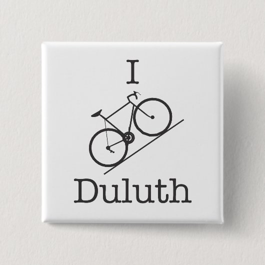 I Bike Duluth Button (Vorderseite)