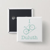 I Bike Duluth Button (Vorne & Hinten)