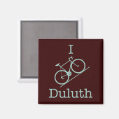 I Bike Duluth Magnet (Vorderseite/Rückseite)