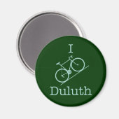 I Bike Duluth Magnet (Vorderseite/Rückseite)