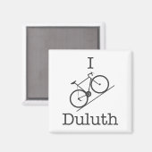 I Bike Duluth Magnet (Vorderseite/Rückseite)