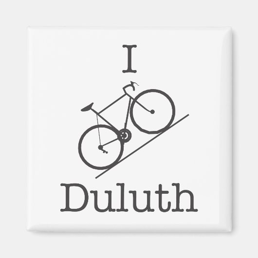 I Bike Duluth Magnet (Vorne)