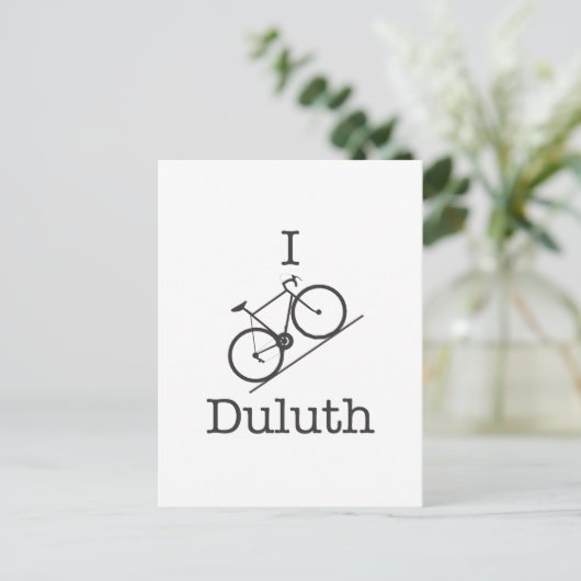I Bike Duluth Postkarte (Stehend Vorderseite)